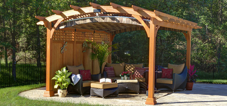 Modern Wood Pergola Installation in Maywood, CA